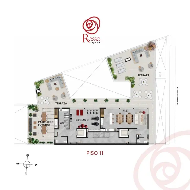 Planta 3 — Rosso