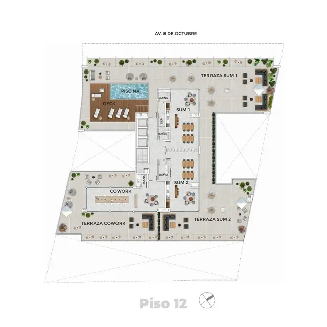 Floor plan 3 — Los Olímpicos