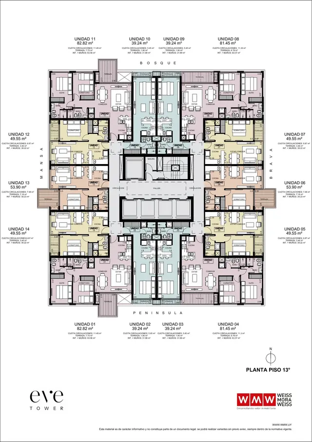 Floor plan 15 — EVE Tower