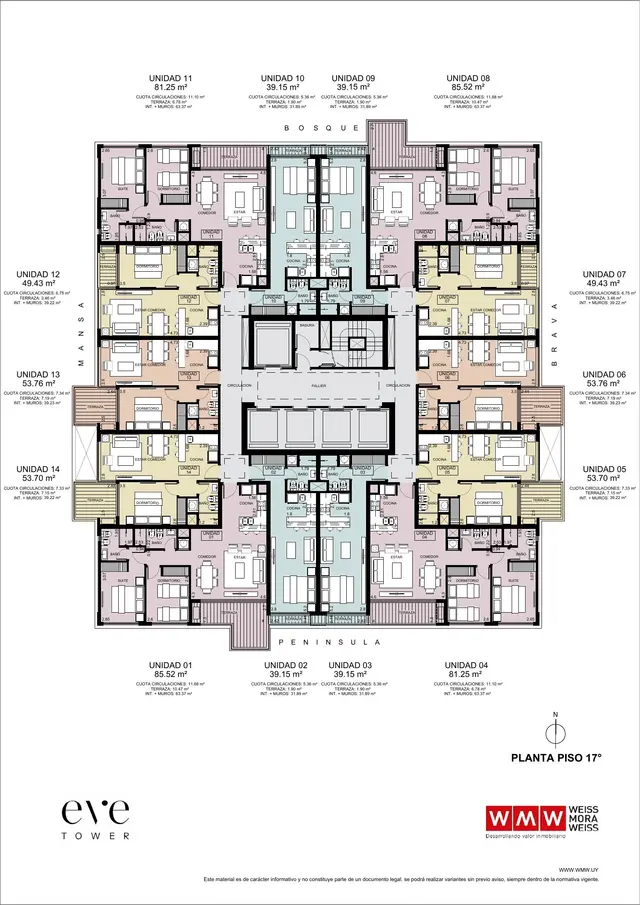 Floor plan 19 — EVE Tower