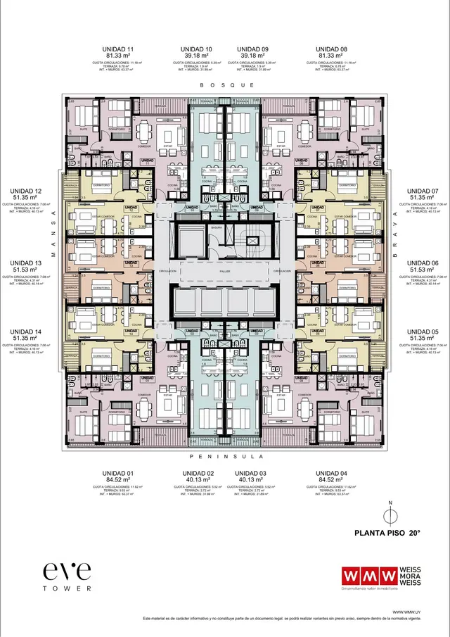 Floor plan 22 — EVE Tower