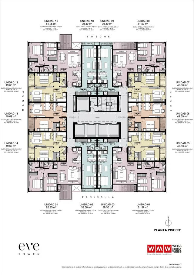 Floor plan 25 — EVE Tower