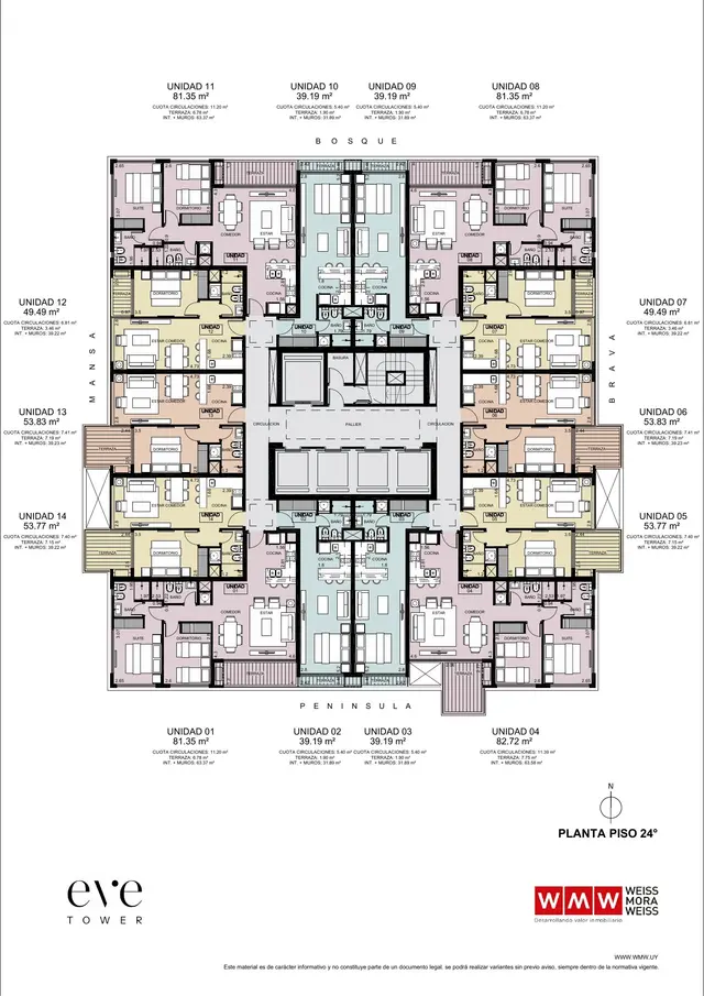 Floor plan 26 — EVE Tower